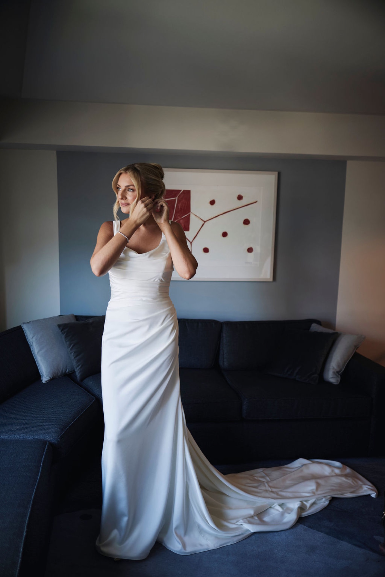 Wedding couple featured in BRIDES magazine